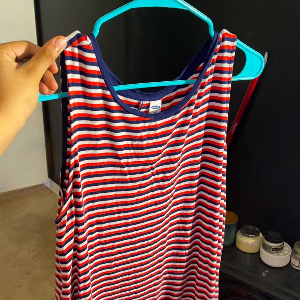 red,white & blue old navy summer blouse
